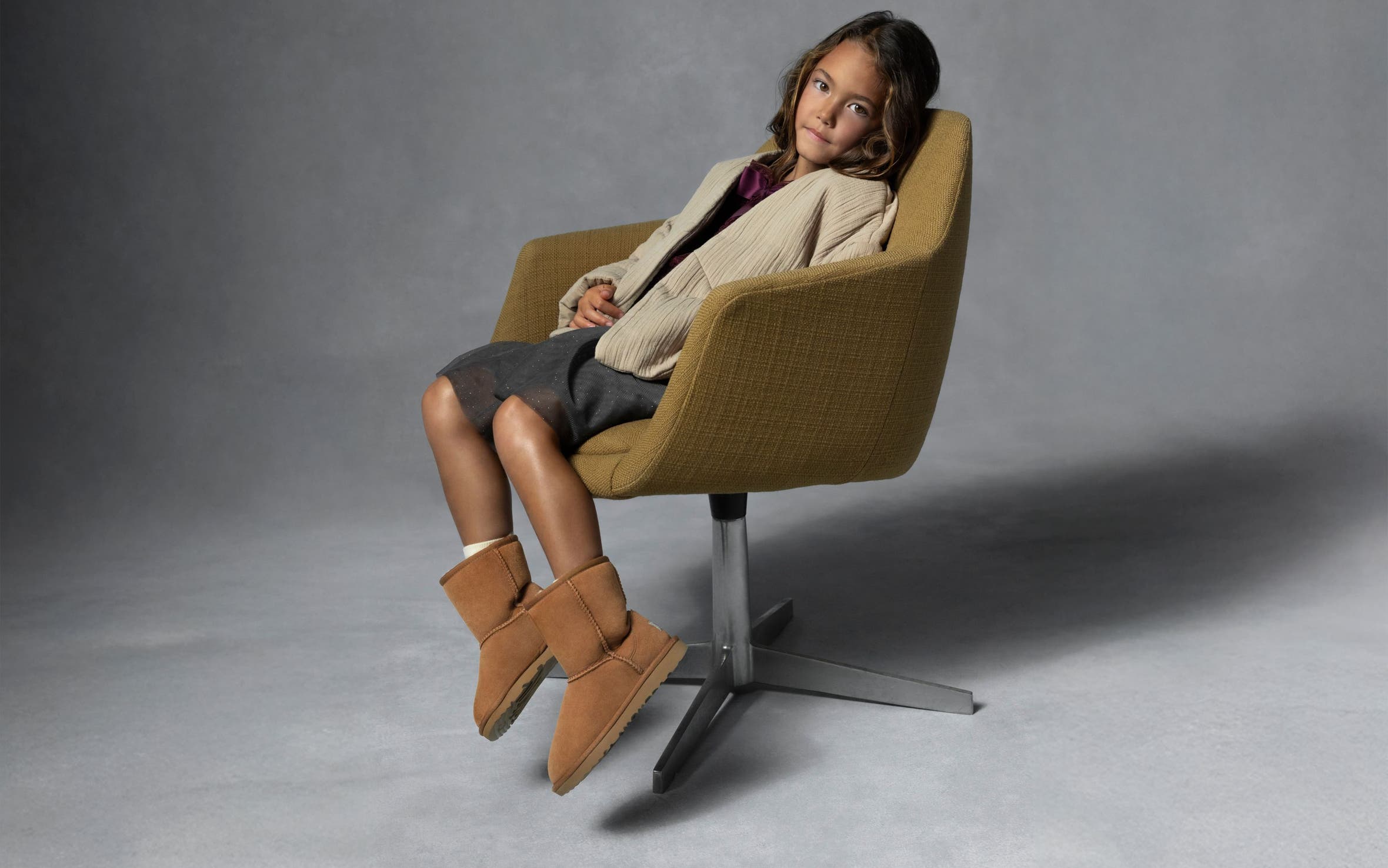 Girl wearing UGG shoes