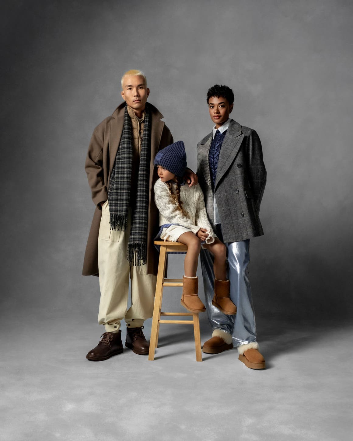 Models wearing UGG shoes.