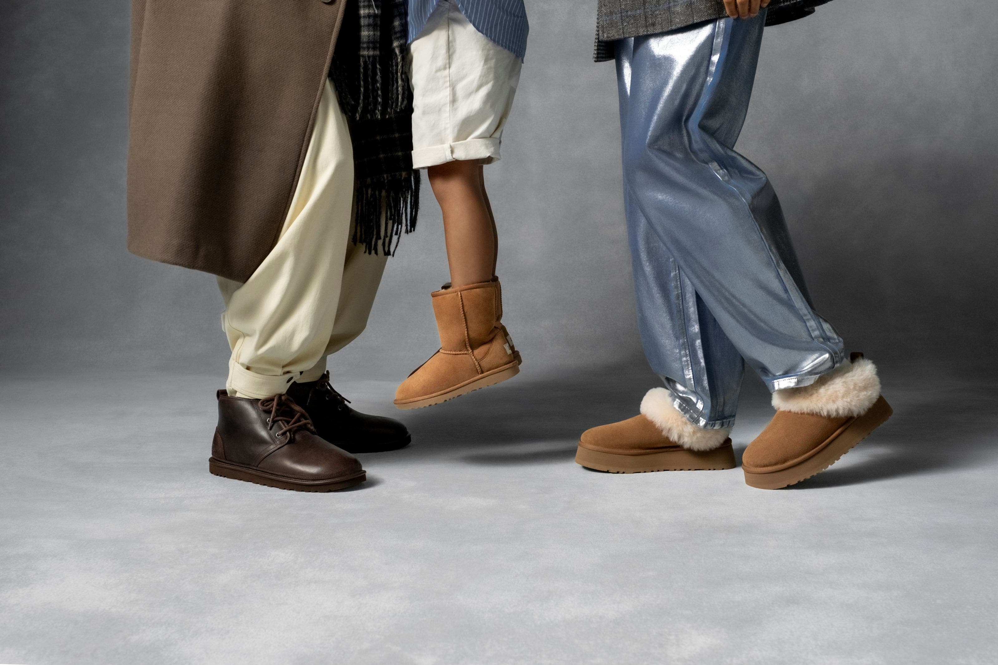 Models wearing UGG shoes.