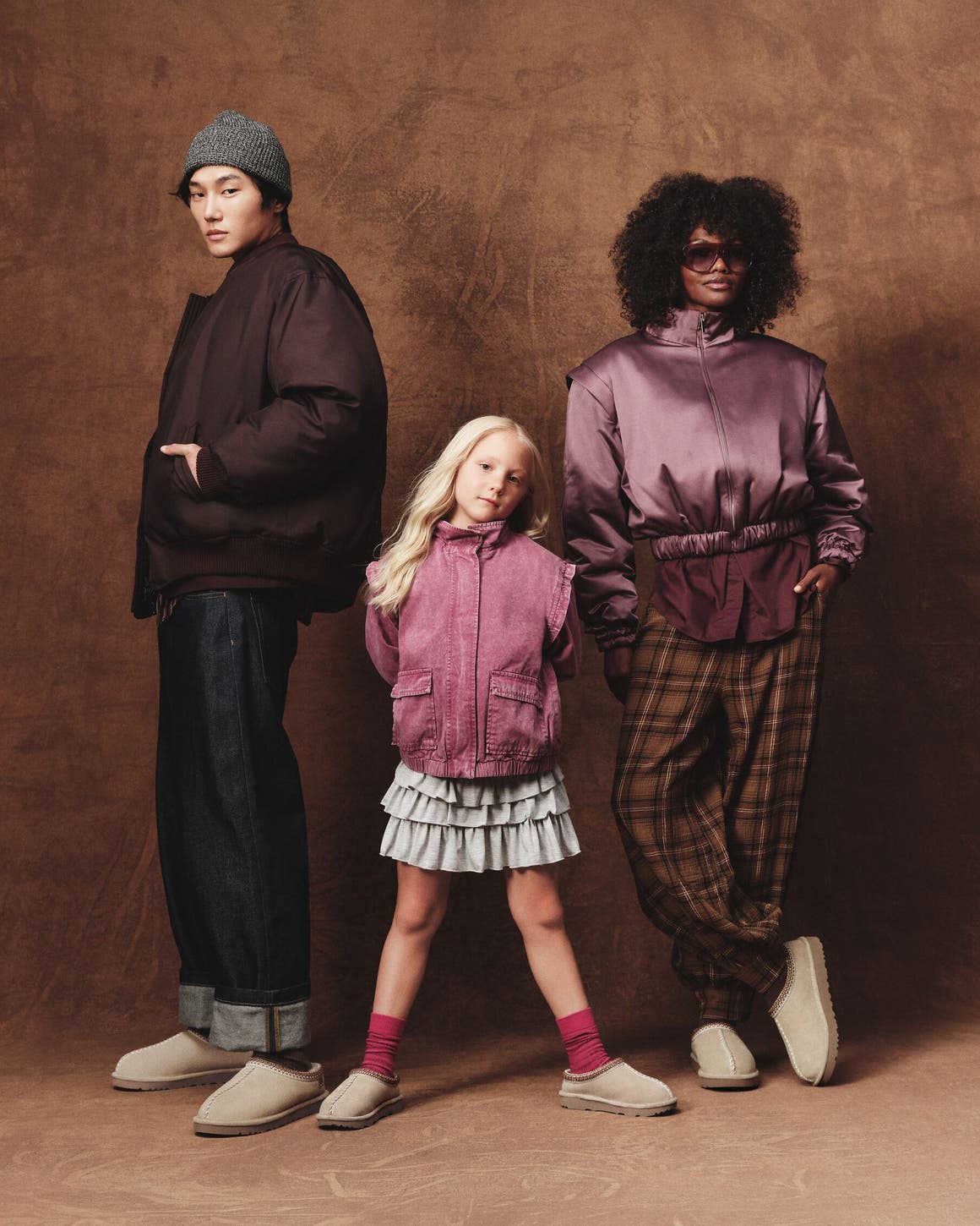 Models wearing UGG shoes.