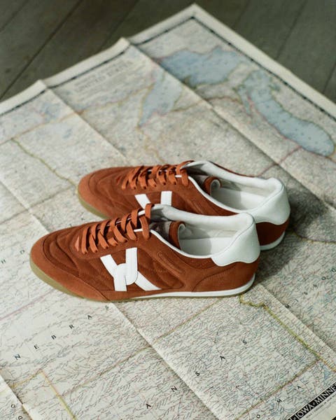 Veronica Beard brown suede sneakers