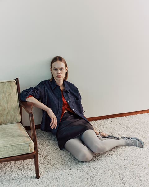 Woman wearing Vince look.