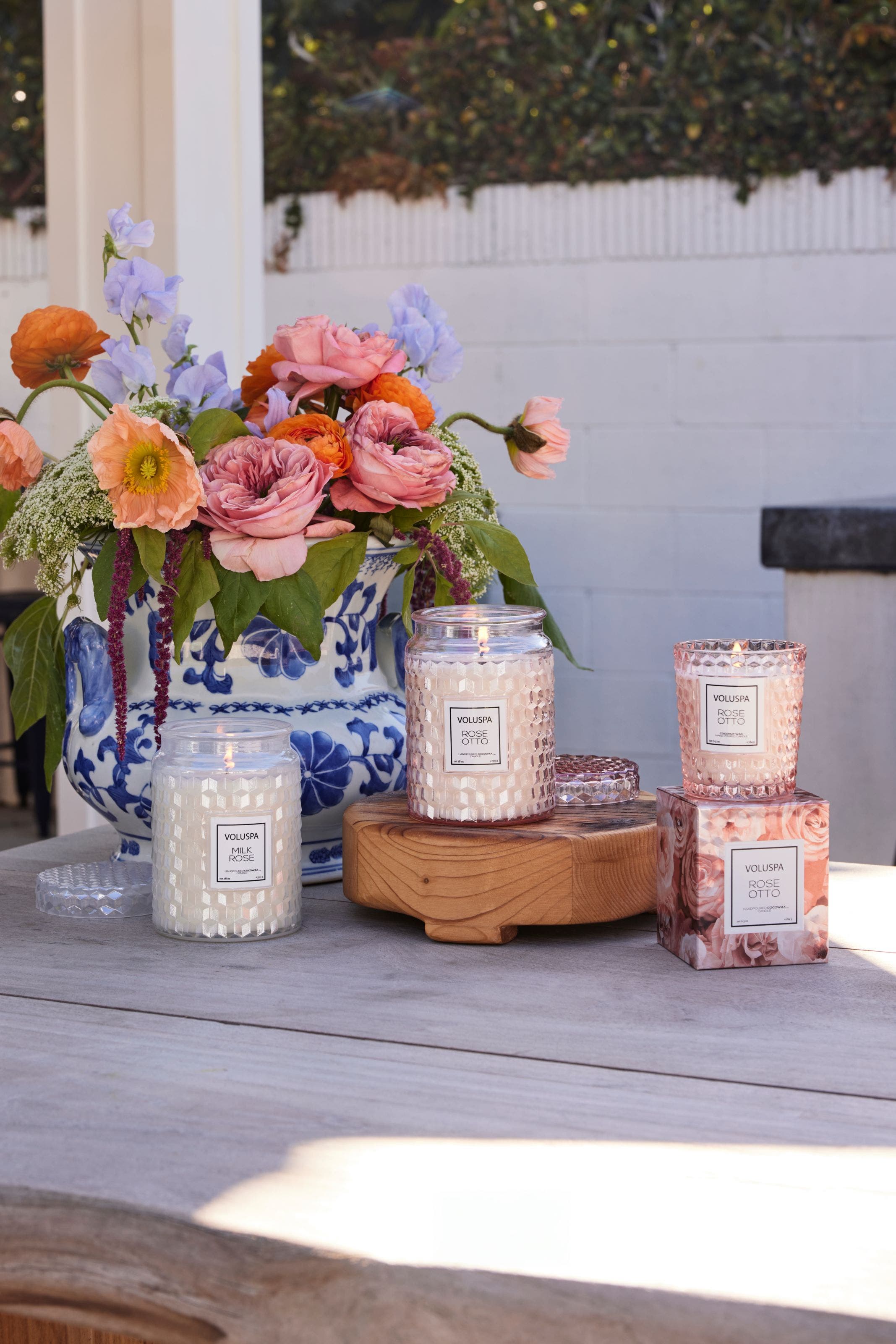 A collection of candles from Voluspa.