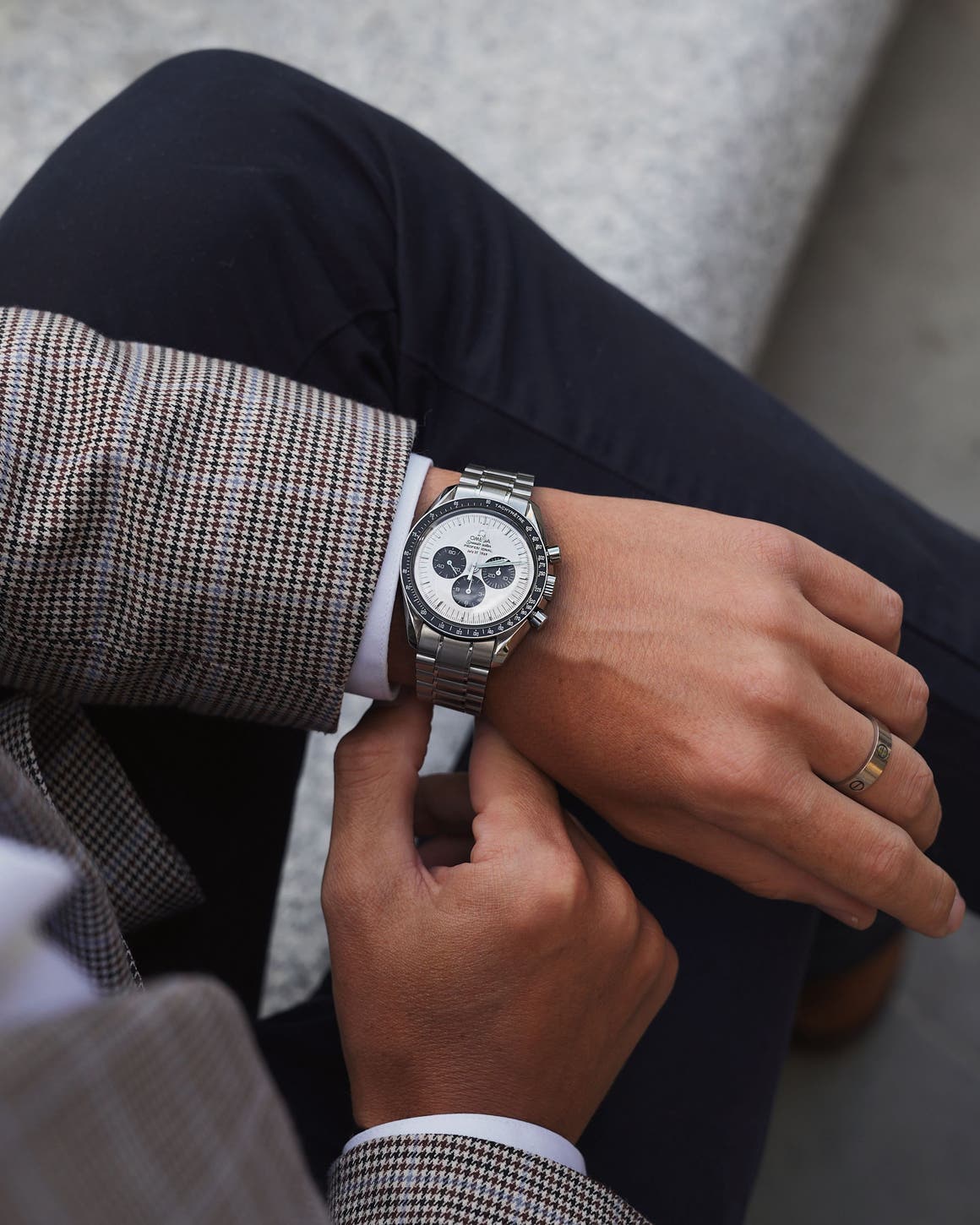 A man wearing a watch.