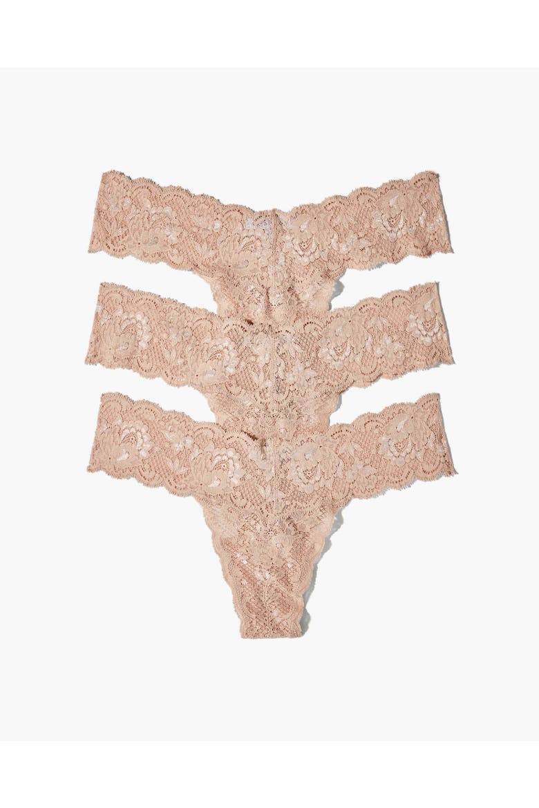 Nsn Cutie Low Rise Thong 3 Pack, Alternate, color, Sette