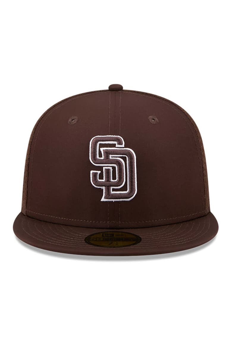 Men's New Era Brown San Diego Padres 2026 Batting Practice 59FIFTY Fitted Hat, Alternate, color, Brown