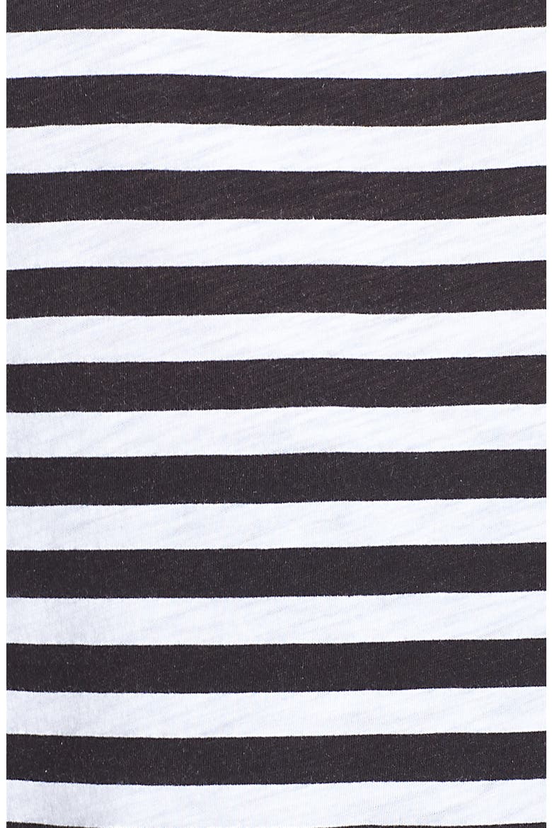 Gibson x Hi Sugarplum! Summerland Scoop Neck Pocket Tank Top (Nordstrom Exclusive), Alternate, color, BLACK/ WHITE STRIPE