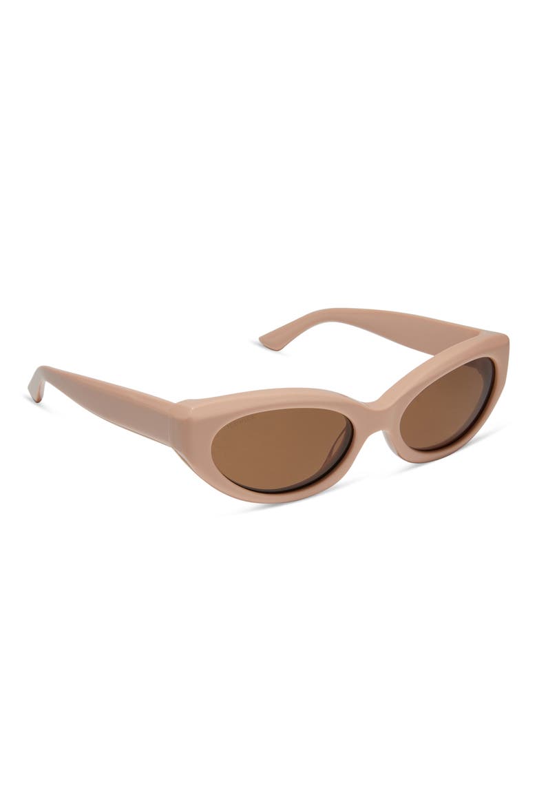 Petra 54mm Polarized Cat Eye Sunglasses, Alternate, color, BEIGE/ BROWN GRADIENT