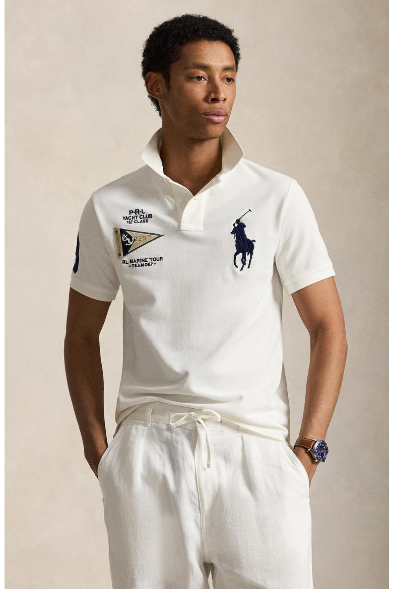 Big Pony Custom Slim Fit Polo, Alternate, color, NEVIS