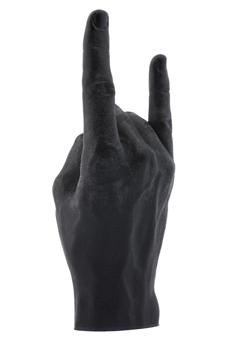You Rock Hand Candle, Alternate, color, BLACK