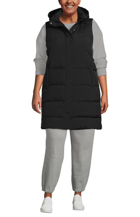 Wide Channel 600 Down Puffer Long Vest