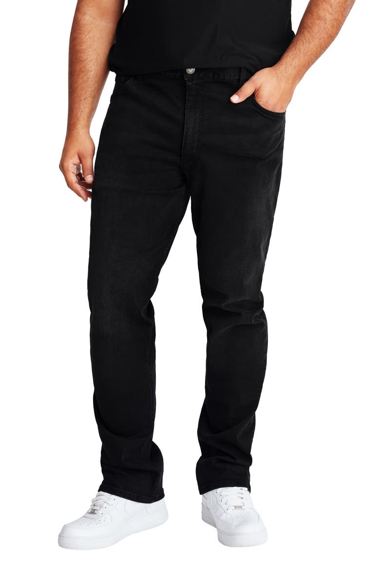 Straight Leg Jeans, Main, color, BLACK