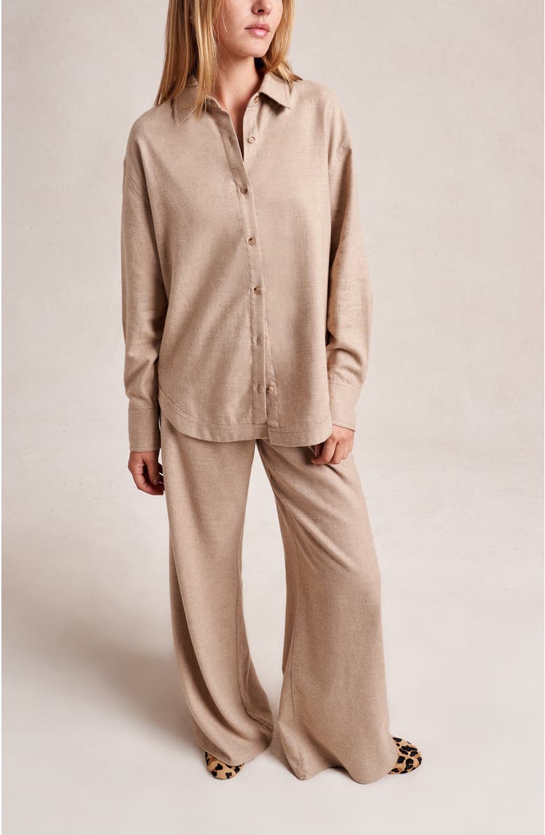 La Ligne Ewan Shirt, Alternate, color, Camel