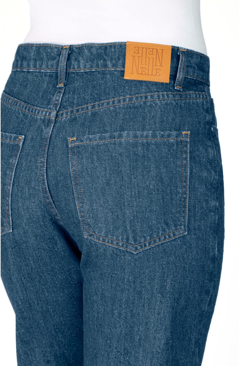 Nelle Atelier The Maddy Petite Relaxed Straight Leg Jean, Alternate, color, Sapphire