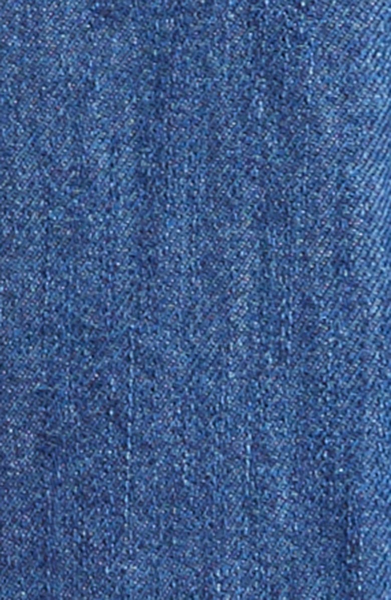 Ramy Brook Paulina Embroidered Sleeveless Denim Minidress, Alternate, color, 