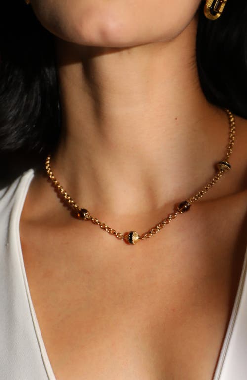 Rc Retro Chic Roman Night Necklace In Gold