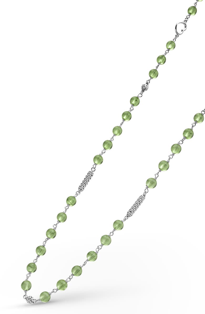 LAGOS Caviar Icon Peridot Bead Necklace, Alternate, color, Periwinkle