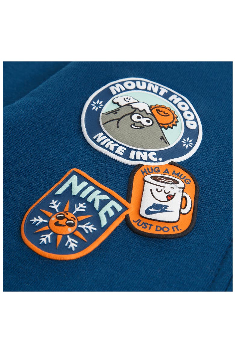 Patch Logo Detail Zip Footie, Alternate, color, BLUE FORCE