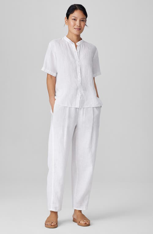 EILEEN FISHER EILEEN FISHER ORGANIC LINEN ANKLE LANTERN PANTS