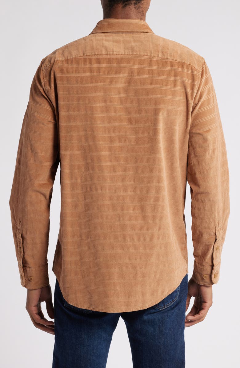 Original Penguin Slim Fit Corduroy Button-Up Dobby Shirt, Alternate, color, 