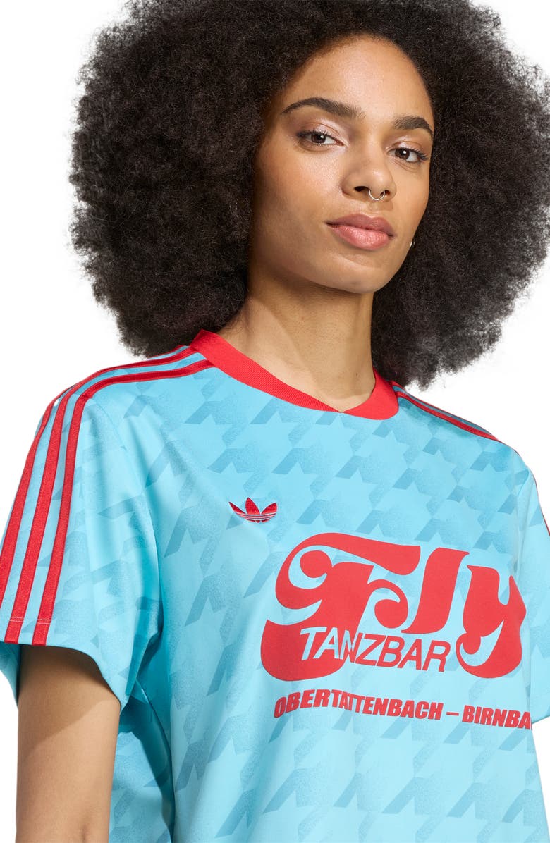 adidas Graphic Print Football Jersey, Alternate, color, Blue