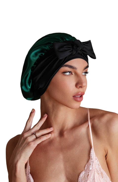 Pure Silk Bowknot Tie Bonnet