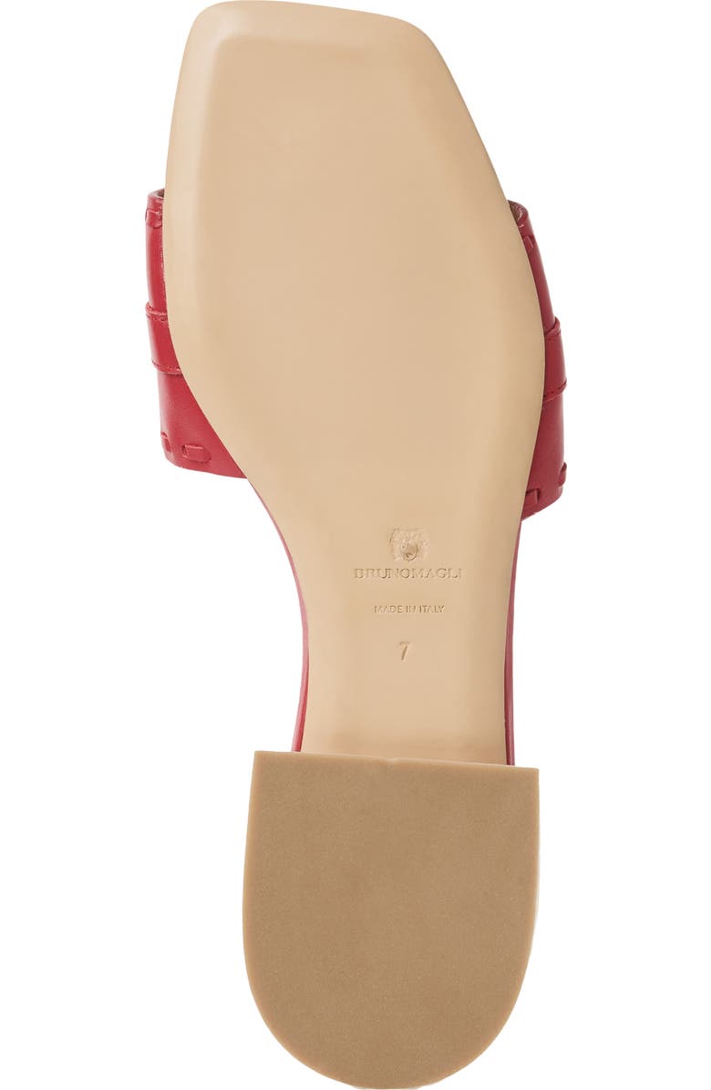 Bruno Magli Bellini Buckle Strap Slide Sandal, Alternate, color, Berry Nappa