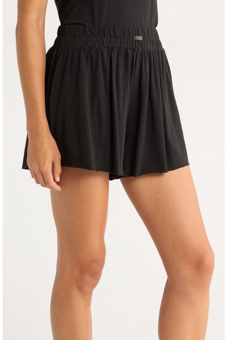 Organic Pima Cotton Sleep Shorts, Alternate, color, IMMERSED BLACK