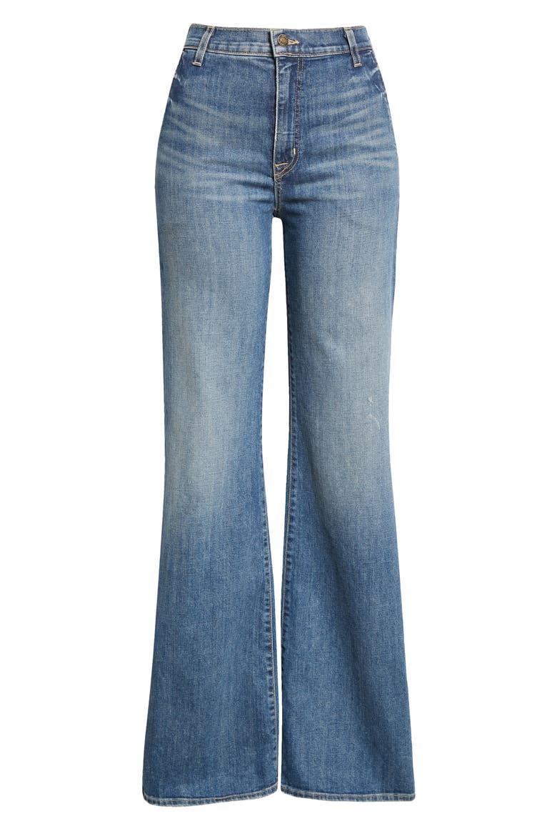 Anna High Waist Wide Leg Jeans, Alternate, color, CLASSIC WASH