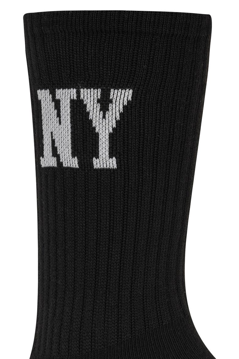 6-Pack Cushioned Terry Crew Socks, Alternate, color, BLACK