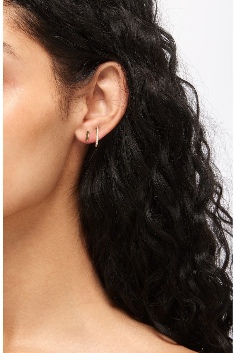 Set of 3 Assorted Earrings, Alternate, color, GOLD