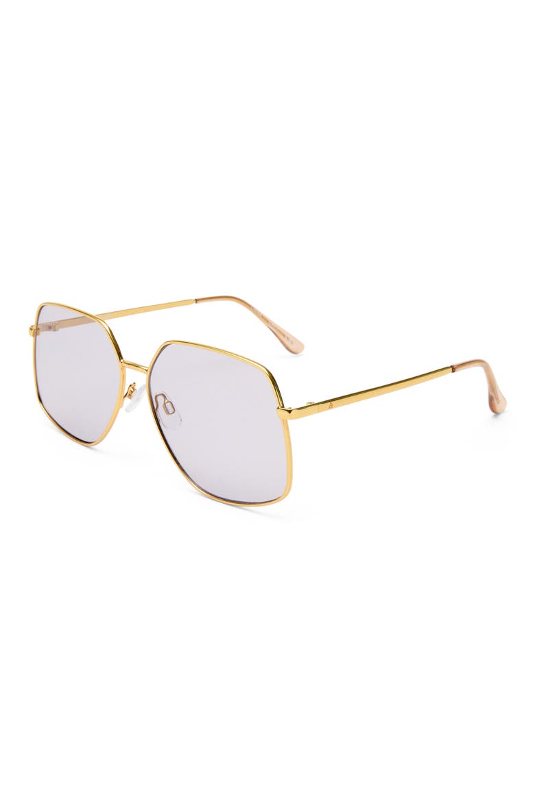 Altair 61mm Aviator Sunglasses, Alternate, color, GOLD / SAND / LAVENDER TINT