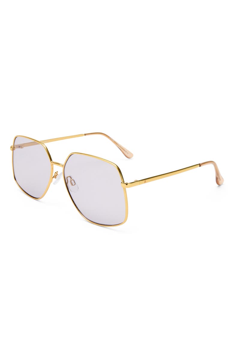 AIRE Altair 61mm Aviator Sunglasses, Alternate, color, Gold / Sand / Lavender Tint