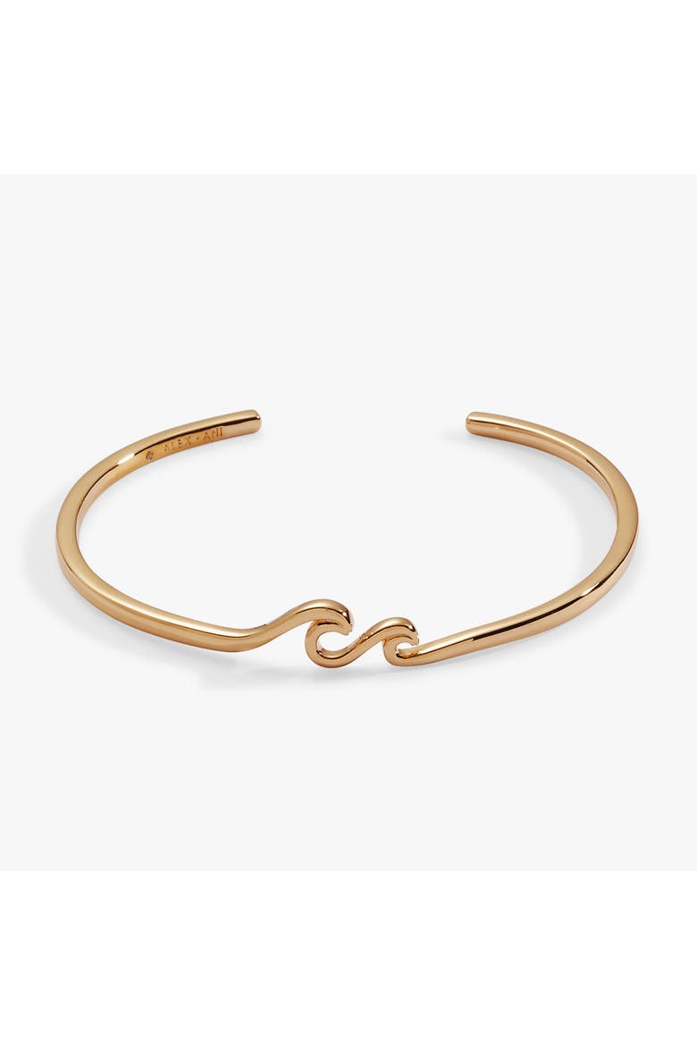 Wave Cuff, Main, color, Gold