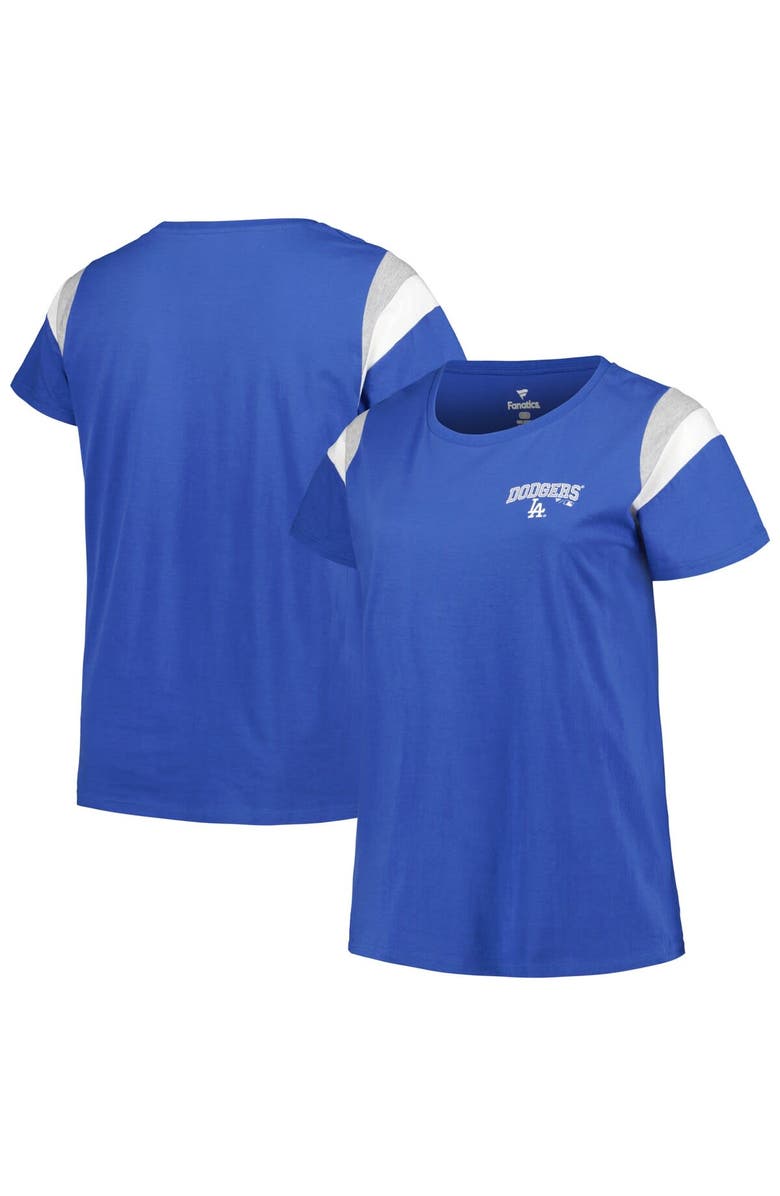 PROFILE Women's Profile Royal Los Angeles Dodgers Plus Size Scoop Neck T-Shirt, Main, color, Royal