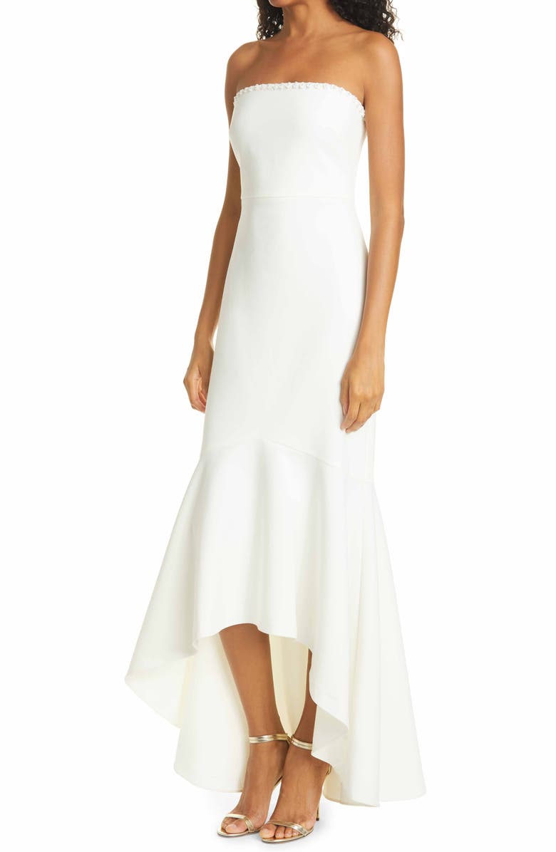 LIKELY Norma Strapless High/Low Mermaid Gown, Alternate, color,