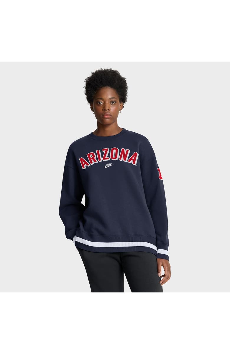 Nike Women's Nike Navy Arizona Wildcats Oversized Legacy Phoenix Sweatshirt, Alternate, color, Navy