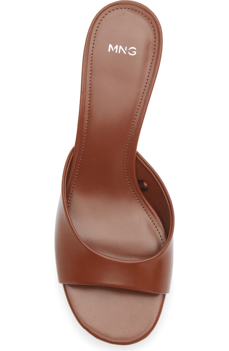 MANGO Sandy Sandal, Alternate, color, Cognac