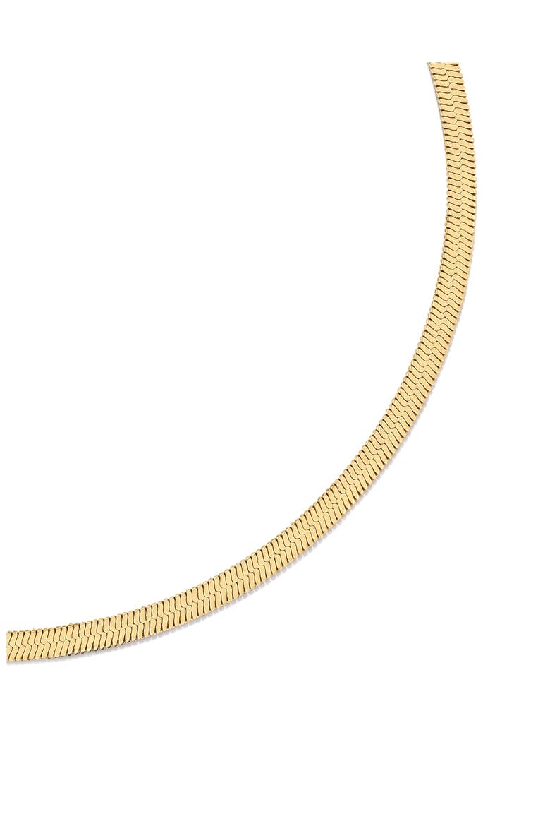 Essentials Snake Chain Necklace, Alternate, color, GOLD