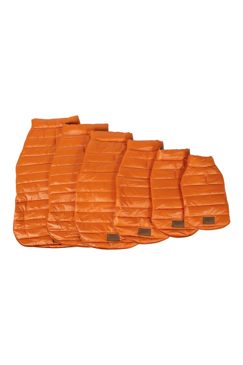 Puffer Dog Coat, Alternate, color, CENTURY HARDING - OCHRE