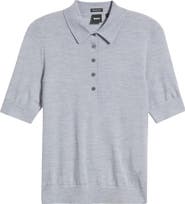 BOSS Fidenka Virgin Wool Polo Sweater