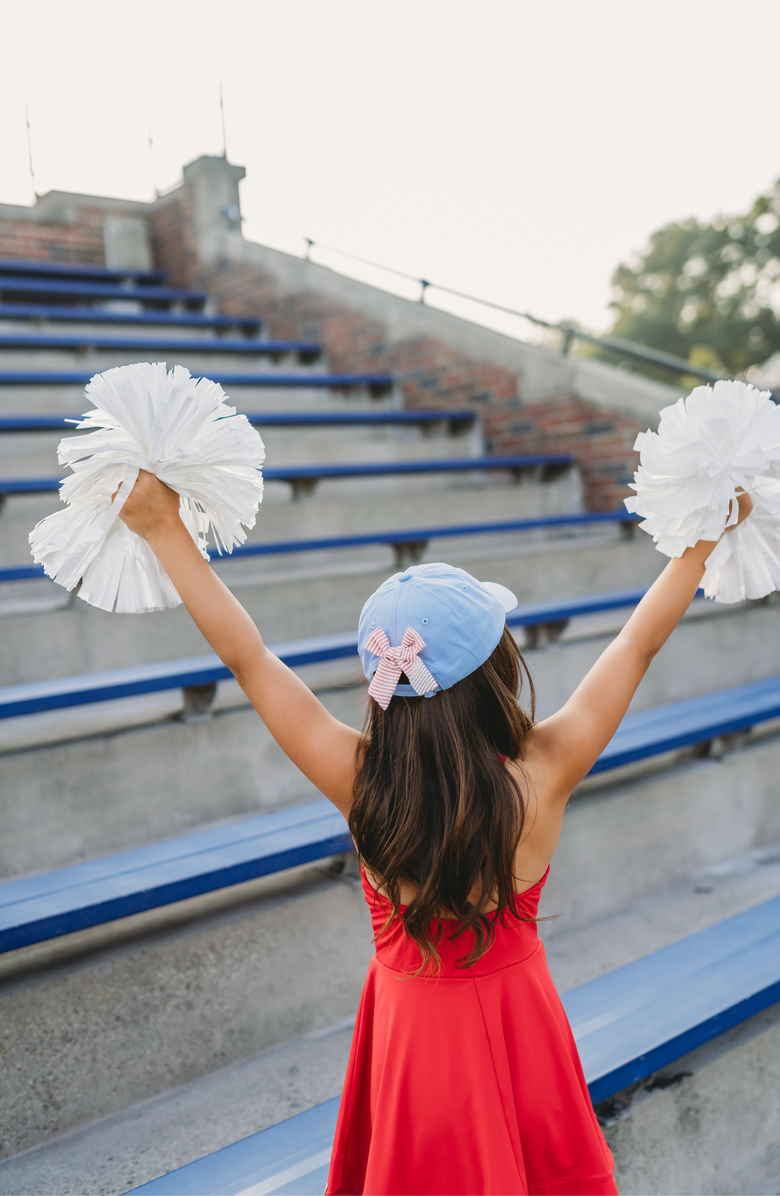 Bits & Bows Ole Miss Rebels Bow Baseball Hat, Alternate, color, Blue