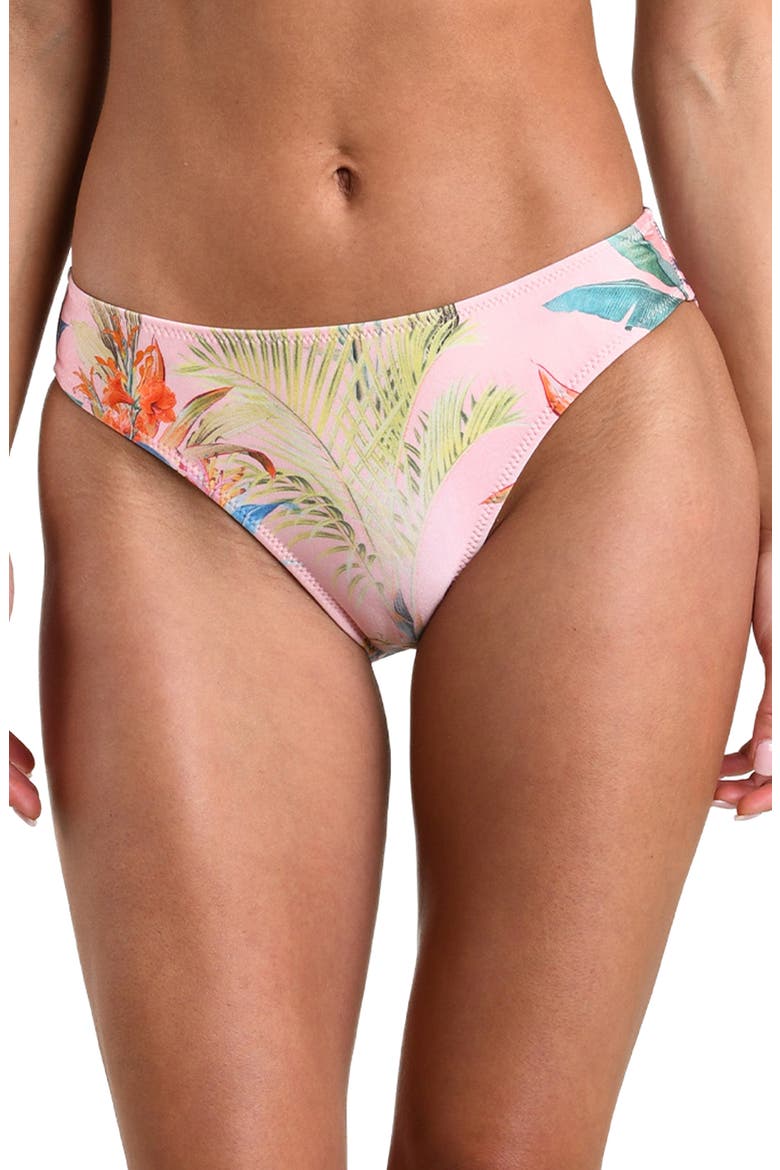 Nicole Colorful Palm Bikini Bottoms, Main, color, PINK MULTI