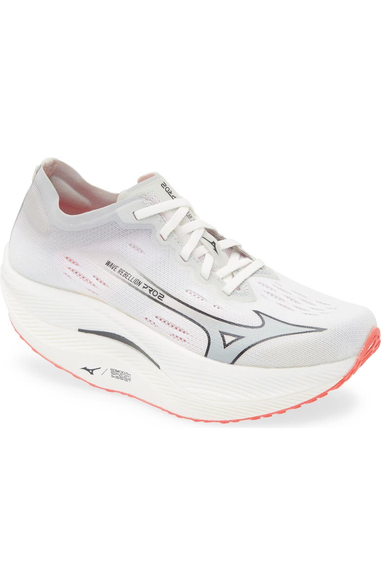 Mizuno Wave Rebellion Pro 2 Running Shoe, Main, color, White-Harbor Mist