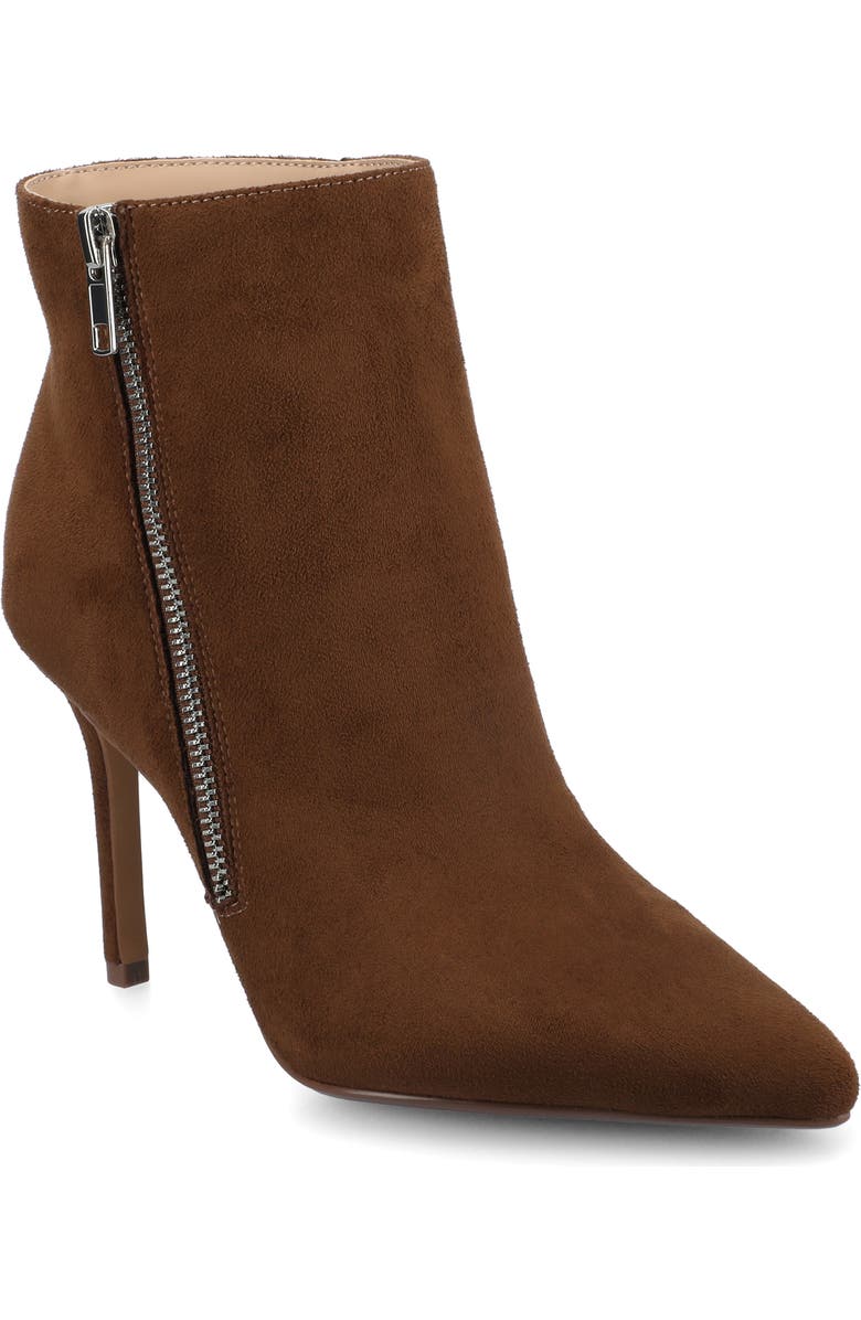 Journee Collection Leyna Zip Boot - Wide Width Available, Main, color, Chocolate