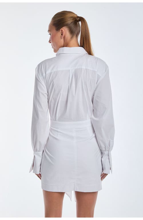 Shop Noli Yoga The Noli Shop Lana Wrap Dress In White