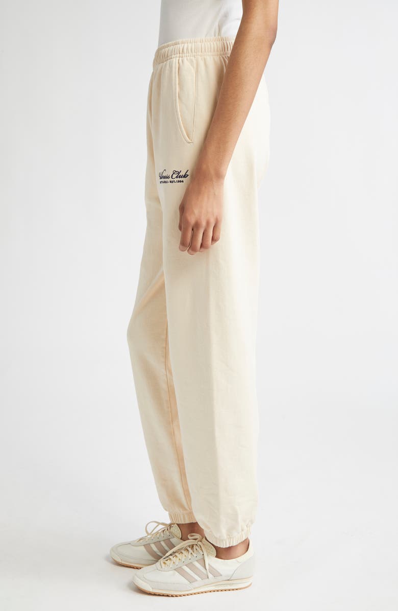Sporty & Rich Wellness Club Cotton Sweatpants, Alternate, color, Cream