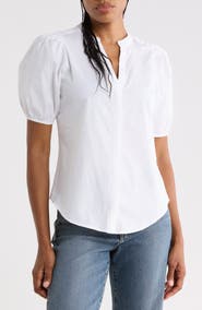 PAIGE Arra Cotton Puff Sleeve Top
