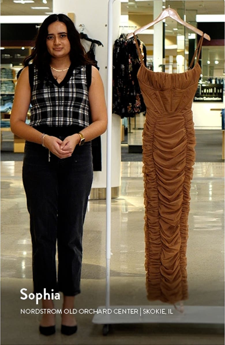 Lilian Corset Ruched Dress, sales video thumbnail