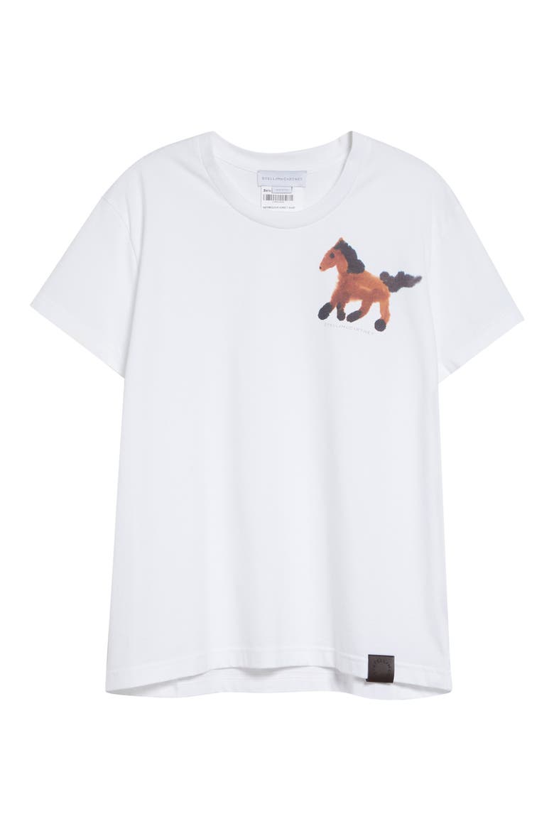 Watercolor Horse Graphic T-Shirt, Alternate, color, PURE WHITE